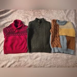 Boy's Colorful Knit Sweater Bundle